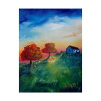 Cherie Roe Dirksen'den Marka Güzel Sanatlar 'Country Cottage 2' Tuval Sanatı