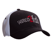 Wired2Fish Yapılı File Sırtlı Şapka - Siyah
