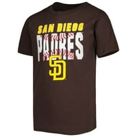 Gençlik Kahverengi San Diego Padres Tişört