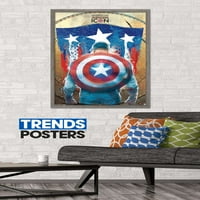 Marvel Çizgi Romanları- Kaptan Amerika - 75. Duvar Posteri, 22.375 34
