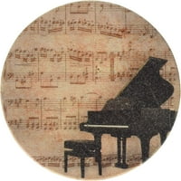 Thirstystone İçecek Bardak Seti, Antika Piyano
