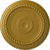Ekena Millwork 5 8 OD 1 2 P İskenderiye Halat Tavan Madalyonu, El Boyaması Firavunlar Altın