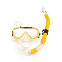Sarı Baja Yetişkin Gözlük Maske ve Şnorkel Seti