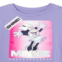 Minnie Mouse Kız Saten Patch Sweatshirt, 4-16 Beden