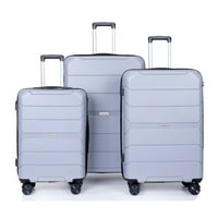 Bagaj Seti, Travelhouse Hardside Bavul Seti TSA Kilidi ile, Çok Boyutlu Hardside Bagaj Spinner Tekerlekler ile Seyahat