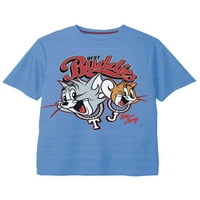 Tom & Jerry Erkek Tişört, Tank ve Kısa 3'lü Set, 4-7 Beden