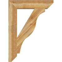 Ekena Millwork 6 W 32 D 44 H Funston Çıta Kaba Biçilmiş Braket, Batı Kırmızı Sedir