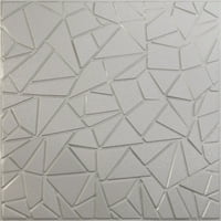 Ekena Millwork 5 8 W 5 8 H Elwod EnduraWall Dekoratif 3D Duvar Paneli, Dokulu Metalik Gümüş