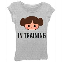 Star Wars Kız 'Prenses Leia'Eğitim' Kısa Puf Kollu grafikli tişört
