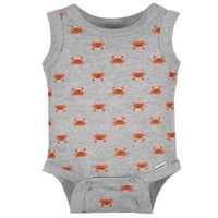 Gerber Erkek Bebek Tank Tulum Bodysuits, 4'lü Paket