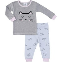 Just Born® Organik Kız Bebek Pijama Takımı, 3'lü