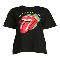 Rolling Stones Kadın Büyük Boy Bant Tişört