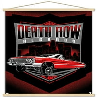 Death Row Records - Ahşap Manyetik Çerçeveli Low Rider Duvar Posteri, 22.375 34