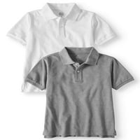 Merak Ulus Erkek okul üniforması Kısa Kollu Pike polo gömlekler, Değer Paketi, Boyutları 4-& Husky