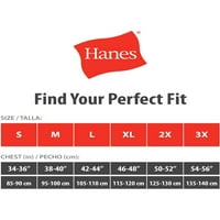 Hanes Erkek Etiketsiz ComfortSoft Beyaz V Yaka Fanila, + Bonus Paketi