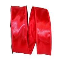 Kağıt Dyna Saten Kurdele, Kırmızı, 2-1 8 inç 50yd, 1 Paket
