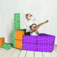 Karton Yapı Taşı Seti - Hey tarafından Eğitici Eğlence ve KÖK Öğrenme için Renkli, Boyutlu Oluklu Bloklar