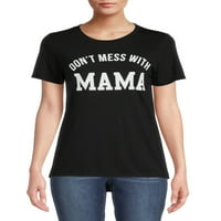 Jerry Leigh kadın yok Karışıklık ile Anne kısa kollu tişört