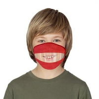 Kişisel Koruma: Ağız Bölgesinde Şeffaf Kesitli Kırmızı Genç Koruyucu Maske: Anti0fog Uçlu% 90 Polyester% 10 Pamuk