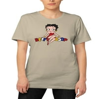 Betty Boop Kadın Gençler Otur Kısa Kollu grafikli tişört