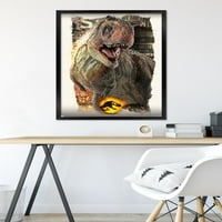 Jurassic World: Dominion-Carnotaurus Odak Duvar Posteri, 22.375 34 Çerçeveli