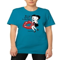 Betty Boop Üfleme Öpücükler Grafik Tee