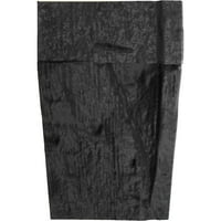 Ekena Millwork 6 H 6 D 60 W Ashford Kornişli, Perdahlı Bal Çiyli, Elle Kesilmiş Fau Odun Şöminesi Mantel Seti
