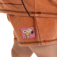 Snoopy Toddler Kız Tişört ve Şort Takımı, 2 Parça, Beden 12M-5T