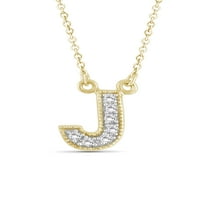 Jewellersclub Accent Beyaz Pırlanta J İlk 14 Ayar Altın Üzeri Gümüş Kolye