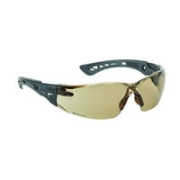Bolle Safety Rush + Güvenlik Gözlükleri, Siyah ve Gri Çerçeve, Alacakaranlık Lensleri