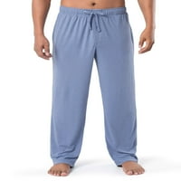 George Erkek ve Büyük Erkek Besleme Çizgili Örgü Uyku Pijama Pantolon, 2'liPaket, Beden S-5XL