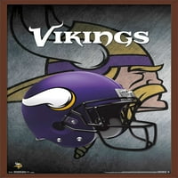 Minnesota Vikings- Kask Duvar Posteri, 22.375 34