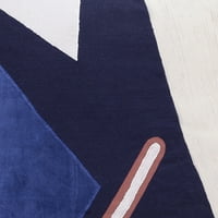 Şöhret Modern Patchwork El Yapımı Dekoratif kırlent, Kobalt Mavisi Lacivert, 20 20