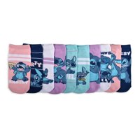 Lilo & Stitch Kadın Stitch Moods Düşük Kesim Çorap, 10'lu Paket, 4-10 Beden