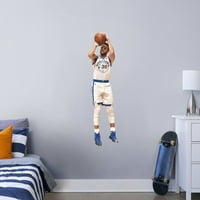 Fathead Stephen Curry: Shooting - Dev Resmi Lisanslı NBA Çıkarılabilir Duvar Çıkartması