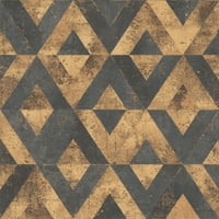 Rasch Shikhar Altın Geometrik Duvar Kağıdı