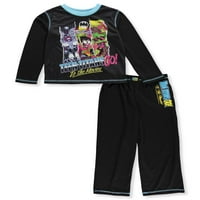 Teen Titans Erkek Çocuk 2 Parça Pijama - siyah, - 6x