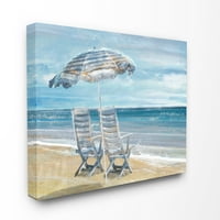 Stupell Ev D & eacute; Kor Plaj Salonu Deniz Manzara Boyama Tuval Duvar Sanatı Ana Hat Stüdyo tarafından