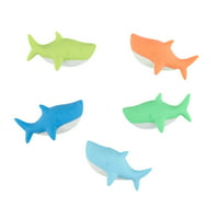 Stil Mini Silgiler, Paket, Çok Renkli Köpekbalıkları