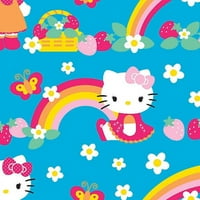 Yaylar Yaratıcı Hello Kitty Polar Çilek Gökkuşağı 59 geniş Kumaş Yard tarafından