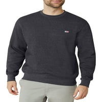 Ahbap erkek ve Büyük erkek Günlük Polar Bisiklet Yaka Sweatshirt