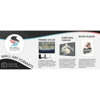 Stupell Industries Beyaz Köpek Izlerken Şekilli Bulutlar Kovalayan Kemik Grafik Sanatı Siyah Çerçeveli Sanat Baskı