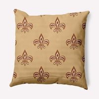 Simply Daisy 14 20 Fleur de Lis Dekoratif Kırlent, Sienna