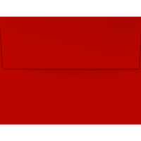 LUXPaper A Davetiye Zarfları, 3 4, Tatil Kırmızısı, Paket