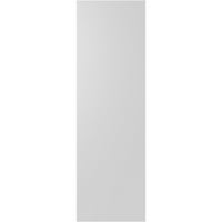 Ekena Millwork 18 W 52 H Gerçek Uyum PVC Yatay Çıta Çerçeveli Modern Stil Sabit Montajlı Panjurlar, Kuru Üzüm Kahverengi