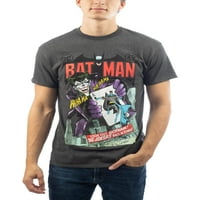 Erkek Dc Comics Joker ve Batman Vintage Kapak Baskı Grafik T-shirt
