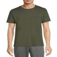 Atletik Çalışır erkek ve Büyük erkek Aktif Yumuşak Karışımı Cep T-Shirt, Boyutları S-4XL