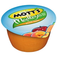 Mott's Medleys Şeftali Elma Meyve ve Sebzeli Atıştırmalık, 3. oz, Ct