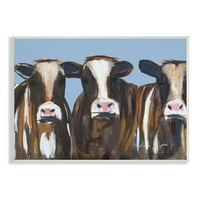 Stupell Industries Sığır Çiftliği Sırası İnek Portresi Yumuşak Kenarlı Hayvanlar, 19, Mellisa Lyons tarafından tasarlandı