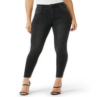 Sofya Jeans Kadın Pembe Kıvrımlı Yüksek Katlı Dikişli Skinny Jeans